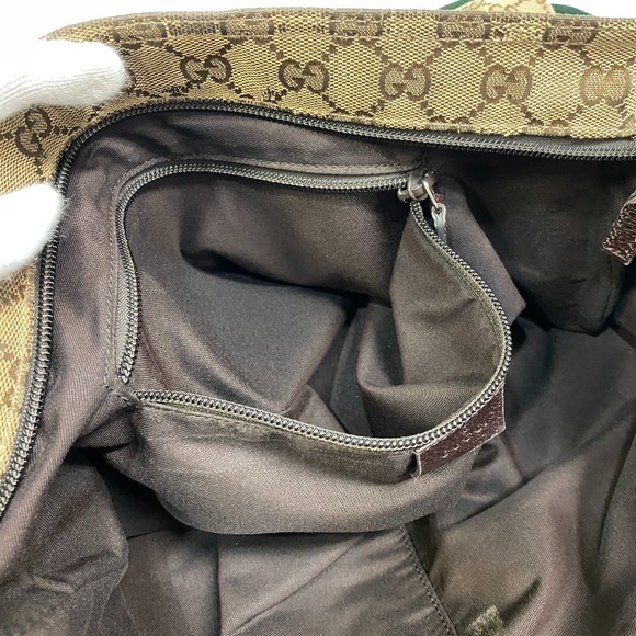 Gucci Sherry Line Web GG Canvas Shoulder Bag Beige - Picture 11 of 11